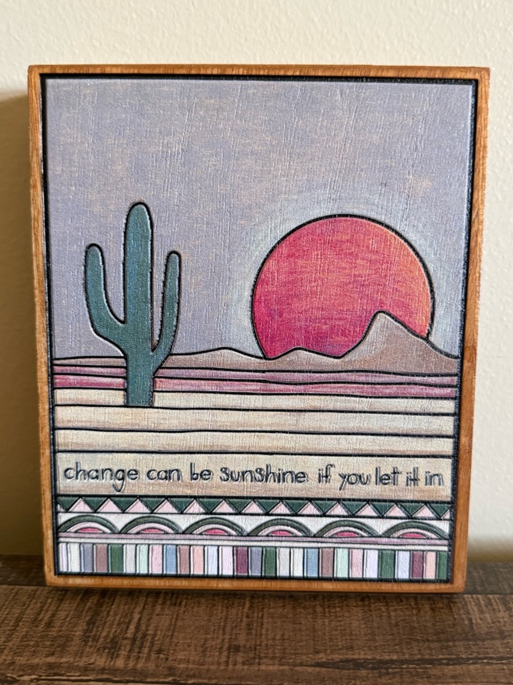 Desert Scene Wall Decor